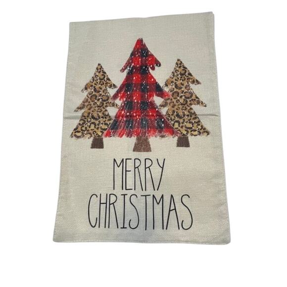 Merry Christmas-Winter Tree Christmas Garden Flag Double Sided - Picture 2 of 3